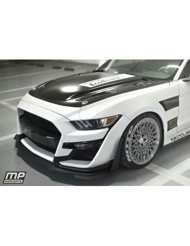 Parachoques delantero estilo GT500 - Sin pintar (MUSTANG 15-17 EcoBoost, V6, GT)