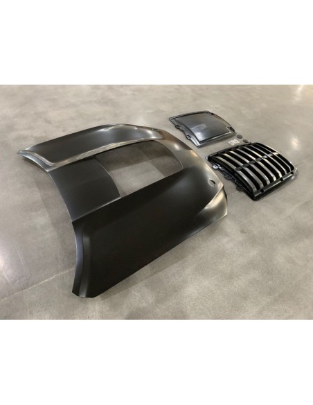 Capó de aluminio - Estilo GT500 1:1 - Ikon (MUSTANG 15-17 V6, GT, Ecoboost)