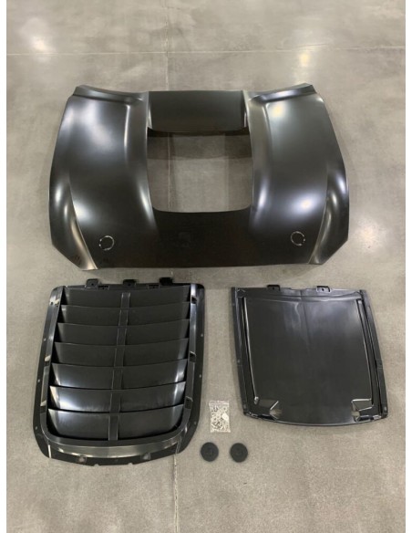 Capó de aluminio - Estilo GT500 1:1 - Ikon (MUSTANG 15-17 V6, GT, Ecoboost)