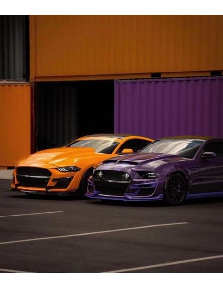 Parachoques delantero estilo MP + luces direccionales LED/DRL (MUSTANG 13-14)