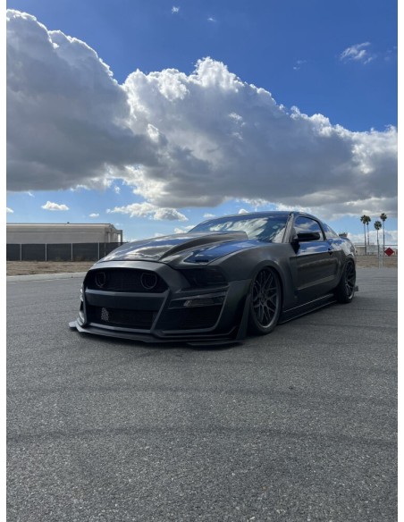 Parachoques delantero estilo MP + luces direccionales LED/DRL (MUSTANG 13-14)