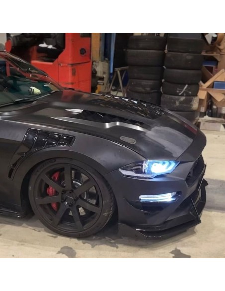 Guardabarros de aluminio - Estilo GT500 (MUSTANG 18-23 GT, Ecoboost)