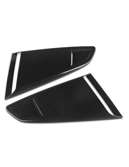 Tomas de aire en ventanillas laterales abiertas - Negro brillante (MUSTANG Fastback 15-23)