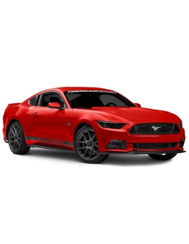 Tomas de aire en ventanillas laterales abiertas - Negro brillante (MUSTANG Fastback 15-23)