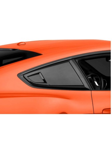 Tomas de aire en ventanillas laterales abiertas - Negro brillante (MUSTANG Fastback 15-23)