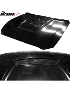 Capó de aluminio - Estilo GT350 - Sin pintar (MUSTANG GT 15-17, Ecoboost, V6)