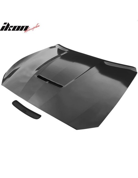 Capó de aluminio - Estilo GT350 - Sin pintar (MUSTANG GT 15-17, Ecoboost, V6)