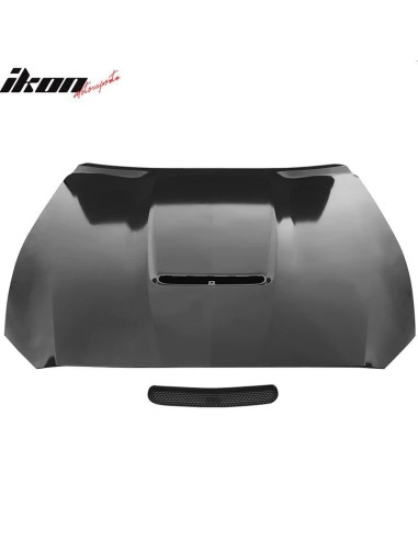 Capó de aluminio - Estilo GT350 - Sin pintar (MUSTANG GT 15-17, Ecoboost, V6)