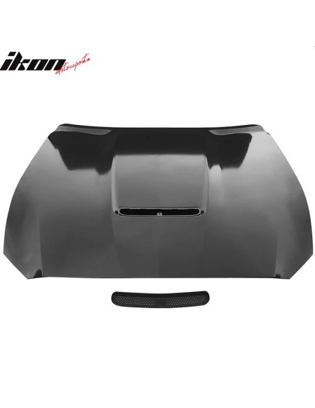 Capó de aluminio - Estilo GT350 - Sin pintar (MUSTANG GT 15-17, Ecoboost, V6)