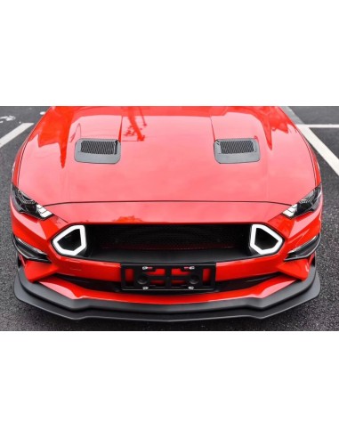 Alerón de mentón - Borde del parachoques delantero (MUSTANG 18-23 Ecoboost, GT)