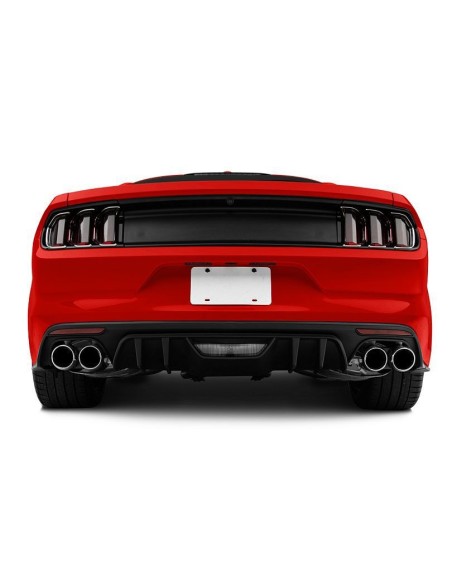 Difusor trasero de escape cuádruple - Estilo RTR (MUSTANG 15-17 Ecoboost Premium, GT Premium)