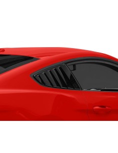 Persianas de ventana trasera - Negro brillante (MUSTANG Fastback 15-23) 2
