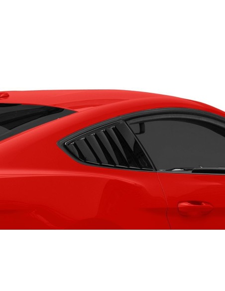 Persianas de ventana trasera - Negro brillante (MUSTANG Fastback 15-23)