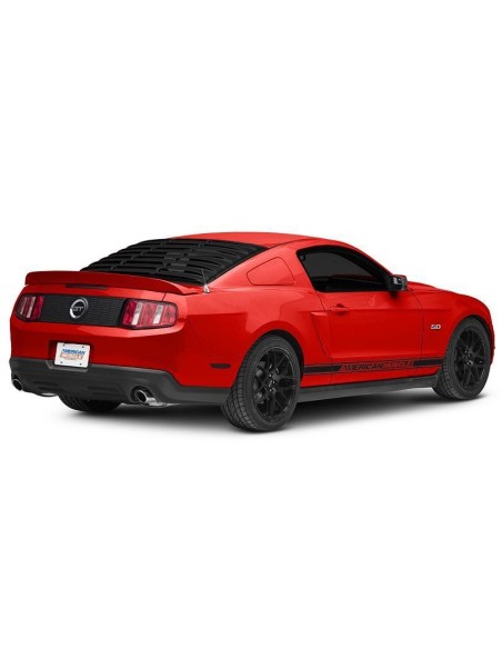 Rear Window Louver - Matte Black - SpeedForm (MUSTANG 05-14 Coupe)