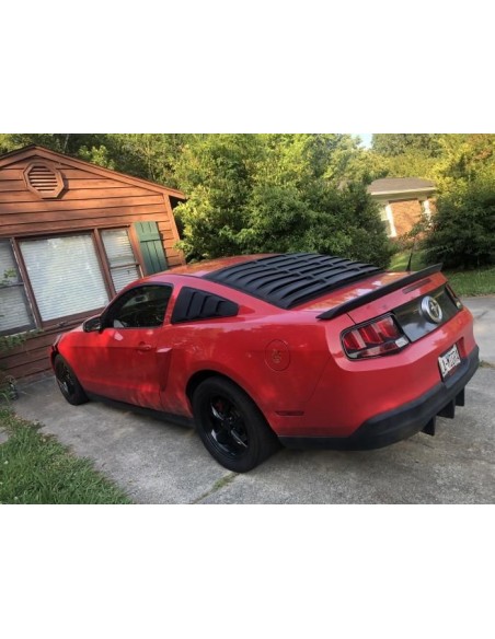 Rear Window Louver - Matte Black - SpeedForm (MUSTANG 05-14 Coupe)