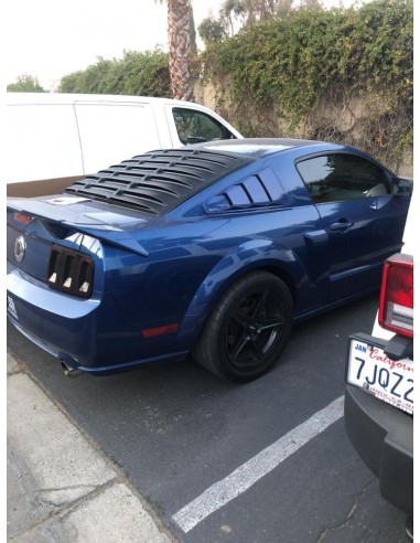 Rear Window Louver - Matte Black - SpeedForm (MUSTANG 05-14 Coupe)