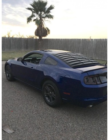 Rear Window Louver - Matte Black - SpeedForm (MUSTANG 05-14 Coupe)