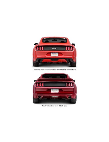 Rear Bumper - Premium Version (MUSTANG 15-17 Ecoboost, V6, GT)