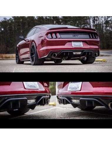 Difusor trasero de escape de un solo orificio - Estilo RTR (MUSTANG 15-17 GT Premium, EcoBoost Premium)