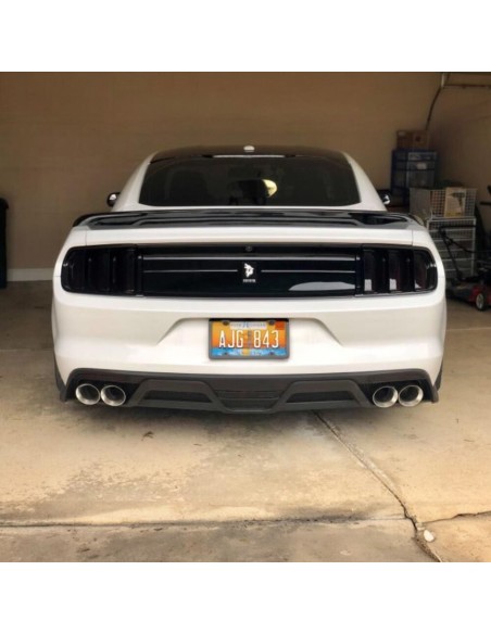 Rear Diffuser - GT350 Style - Quad Hole (MUSTANG 15-17 GT Premium, EcoBoost Premium)
