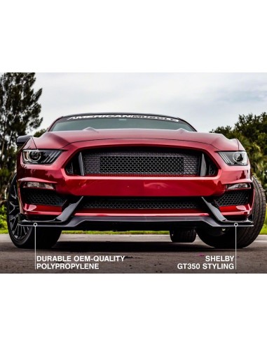 Alerón de mentón reemplazable para el parachoques delantero estilo GT350 de MP Concepts (MUSTANG 15-17 EcoBoost, V6, GT)