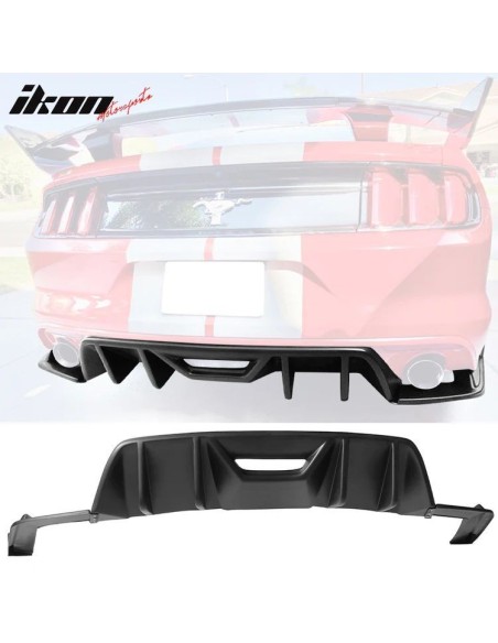 Difusor trasero estilo Hennessey (MUSTANG 15-17 BASE)