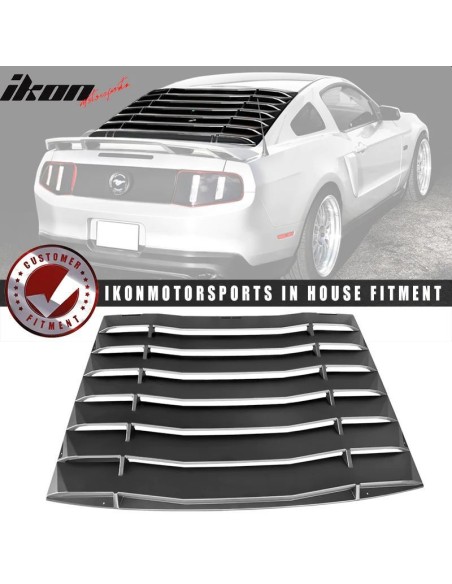Rear Window Louvers - IK Style (MUSTANG 05-14 Coupe)