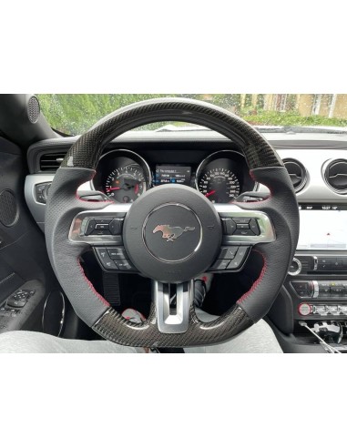 Volante CF con cuero auténtico (MUSTANG 15-17)