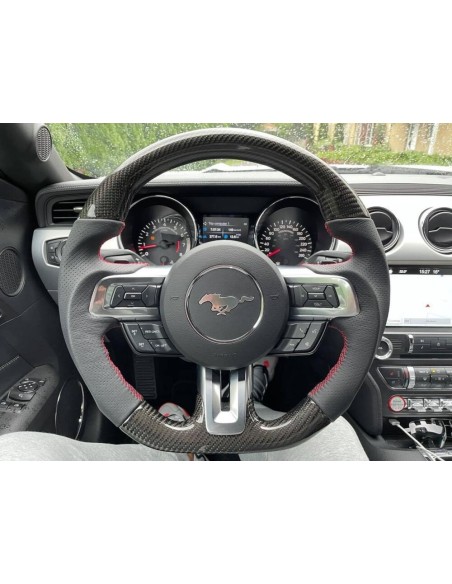 Volante CF con cuero auténtico (MUSTANG 15-17)