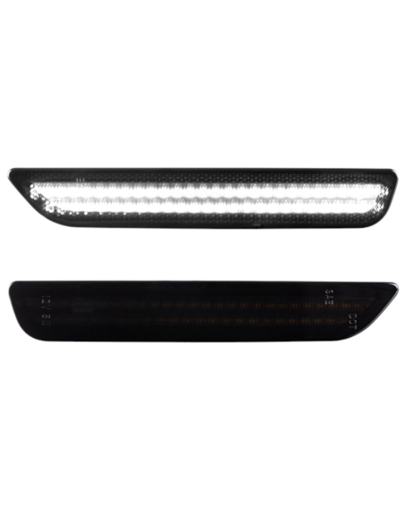 Marcadores laterales LED dobles para parachoques delantero (MUSTANG 10-14)