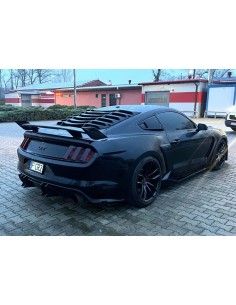 Difusor trasero estilo SPEED - Puntas de escape simples o cuádruples (MUSTANG 15-17 GT Premium, EcoBoost Premium) 2