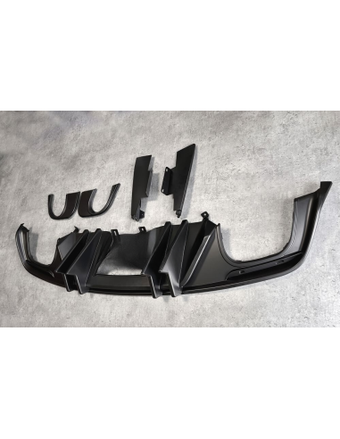 SPEED Style Rear Diffuser - Single/Quad Exhaust Tips (MUSTANG 15-17 GT Premium, EcoBoost Premium)