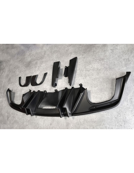 SPEED Style Rear Diffuser - Single/Quad Exhaust Tips (MUSTANG 15-17 GT Premium, EcoBoost Premium)