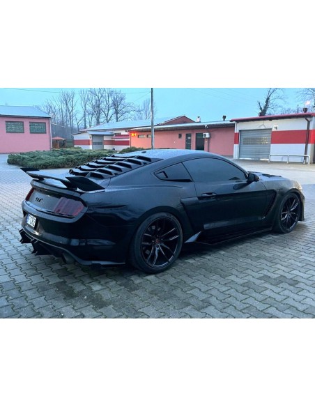 SPEED Style Rear Diffuser - Single/Quad Exhaust Tips (MUSTANG 15-17 GT Premium, EcoBoost Premium)