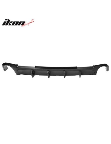 Difusor inferior de parachoques trasero estilo COMPETITION - Negro mate (MUSTANG 13-14)