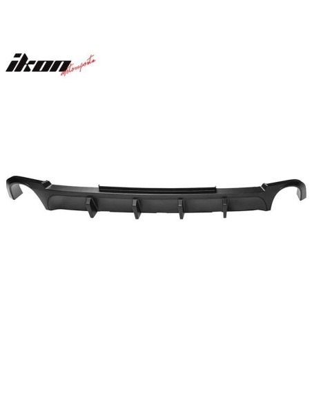 Difusor inferior de parachoques trasero estilo COMPETITION - Negro mate (MUSTANG 13-14)