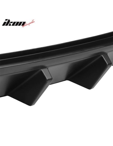 Difusor inferior de parachoques trasero estilo COMPETITION - Negro mate (MUSTANG 13-14)