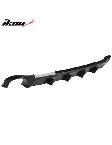 Difusor inferior de parachoques trasero estilo COMPETITION - Negro mate (MUSTANG 13-14)