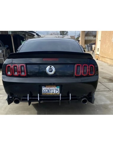 Alerón de maletero estilo cola de pato - Negro brillante (MUSTANG 05-09)