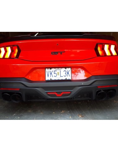 Rear Diffuser & Fog Light – Dark Horse Style (MUSTANG 24-25)