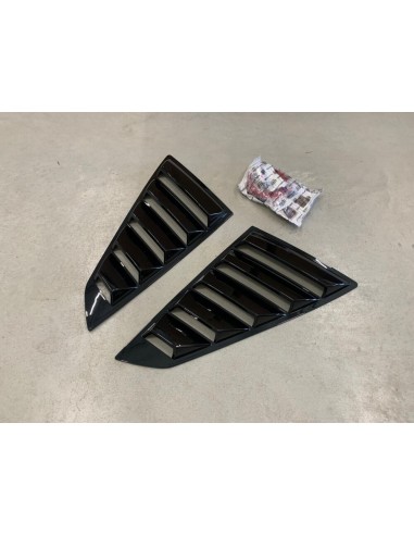 Persianas de ventana de cuarto de galón - Negro brillante (MUSTANG 24-25)