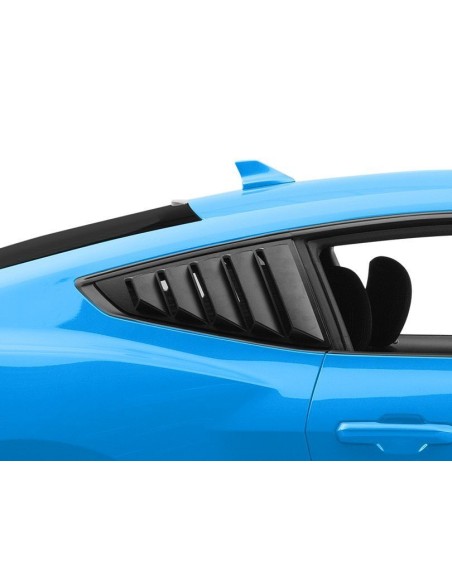 Persianas de ventana de cuarto de galón - Negro brillante (MUSTANG 24-25)