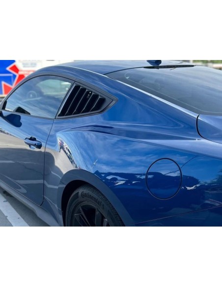 Persianas de ventana de cuarto de galón - Negro brillante (MUSTANG 24-25)