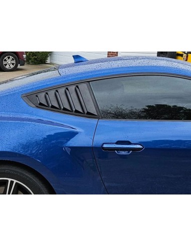 Persianas de ventana de cuarto de galón - Negro brillante (MUSTANG 24-25)