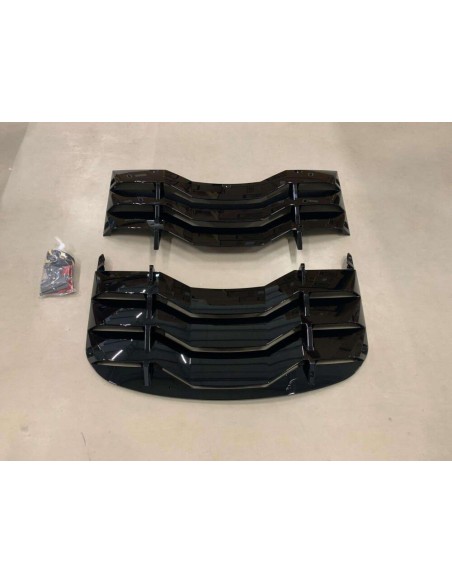 Persianas de ventana trasera - Negro brillante (MUSTANG 24-25 Fastback)