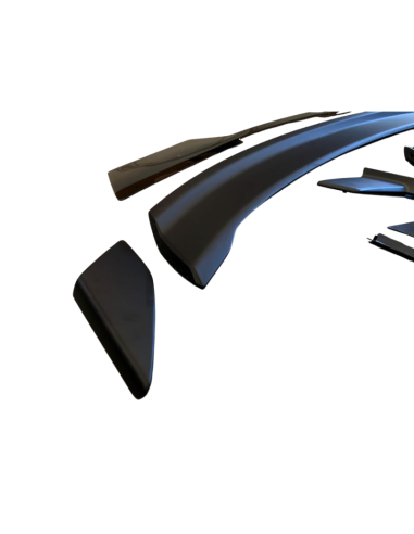 Alerón trasero de alto rendimiento con faldón Gurney - Negro mate - Estilo Dark Horse (MUSTANG 24-25)