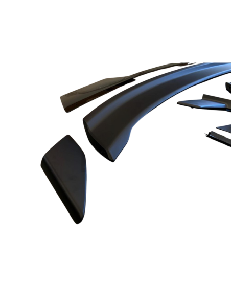 Alerón trasero de alto rendimiento con faldón Gurney - Negro mate - Estilo Dark Horse (MUSTANG 24-25)