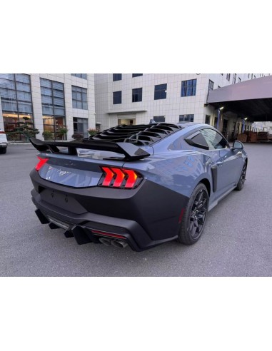 Rear Spoiler Performance w/Gurney Flap - Gloss Black - Dark Horse Style (MUSTANG 24-25)