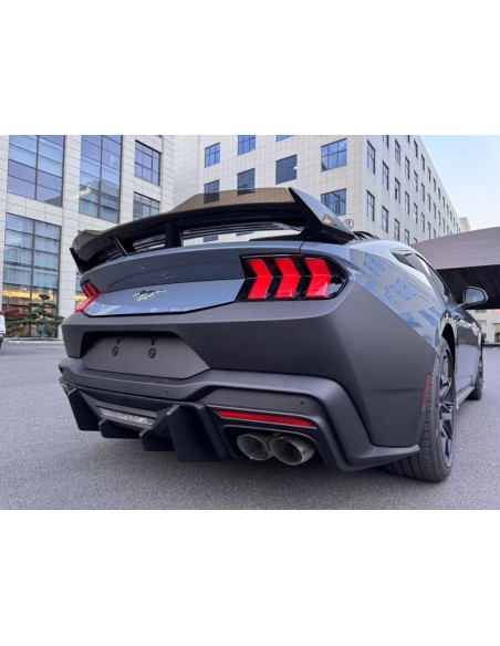 Rear Spoiler Performance w/Gurney Flap - Gloss Black - Dark Horse Style (MUSTANG 24-25)