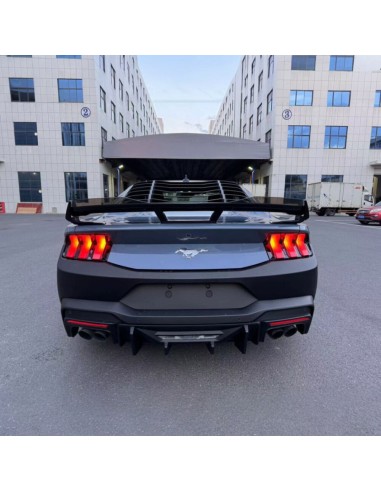 Rear Spoiler Performance w/Gurney Flap - Gloss Black - Dark Horse Style (MUSTANG 24-25)